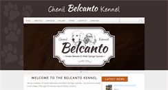 Desktop Screenshot of belcantokennel.com